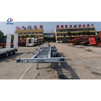 Semi-remorque squelette Aotong pour le transport de conteneurs maritimes 20 pieds et 40 pieds