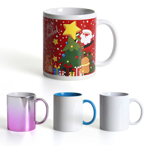 Tasse blanche vierge en céramique pour sublimation, tasse à café au lait personnalisée avec impression de logo - Product Image 3