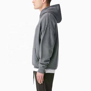 Custom Vintage Acid Wash <b>Hoodie</b> <b>Men</b> Heavy French No String Hoodies Cotton 320g Unisex Pullover <b>Hoodie</b> - Product Image 4