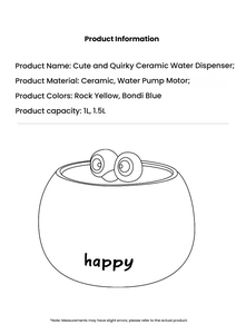 Divertido Dispensador <span class=keywords><strong>de</strong></span> <span class=keywords><strong>Agua</strong></span> Eléctrico con <span class=keywords><strong>Ojos</strong></span> Grandes para Gatos, Bebedero Automático Circulante <span class=keywords><strong>de</strong></span> Bajo Ruido con Forma Redonda para Perros - Product Image 5