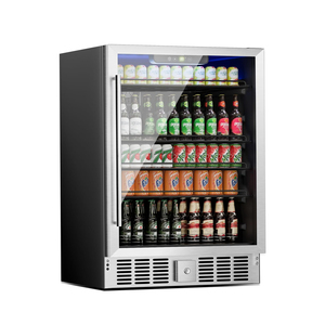 Équipement de réfrigération à compresseur en acier inoxydable, réfrigérateurs compacts intelligents pour la maison avec porte en verre - Product Image 3