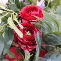Nouvelle décoration de table de mariage, centre de table artificiel en rose de soie rose blush pour l'arrangement floral de la fête de mariage