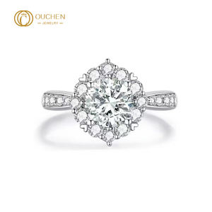 OUCHEN GIA・IGI認定ダイヤモンドリング CVD・HPHT 0.5ct～10ct 男性・女性向け 婚約・結婚 カスタマイズ対応 天然ダイヤモンド - Product Image 4