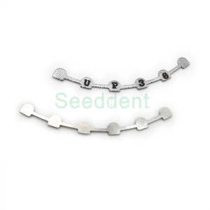 Ortodontik gigi baja tahan karat <span class=keywords><strong>lingual</strong></span> retainer dengan mesh atas dan rendah 3-3 ikatan ikatan splint Bondable 2 buah - Product Image 3