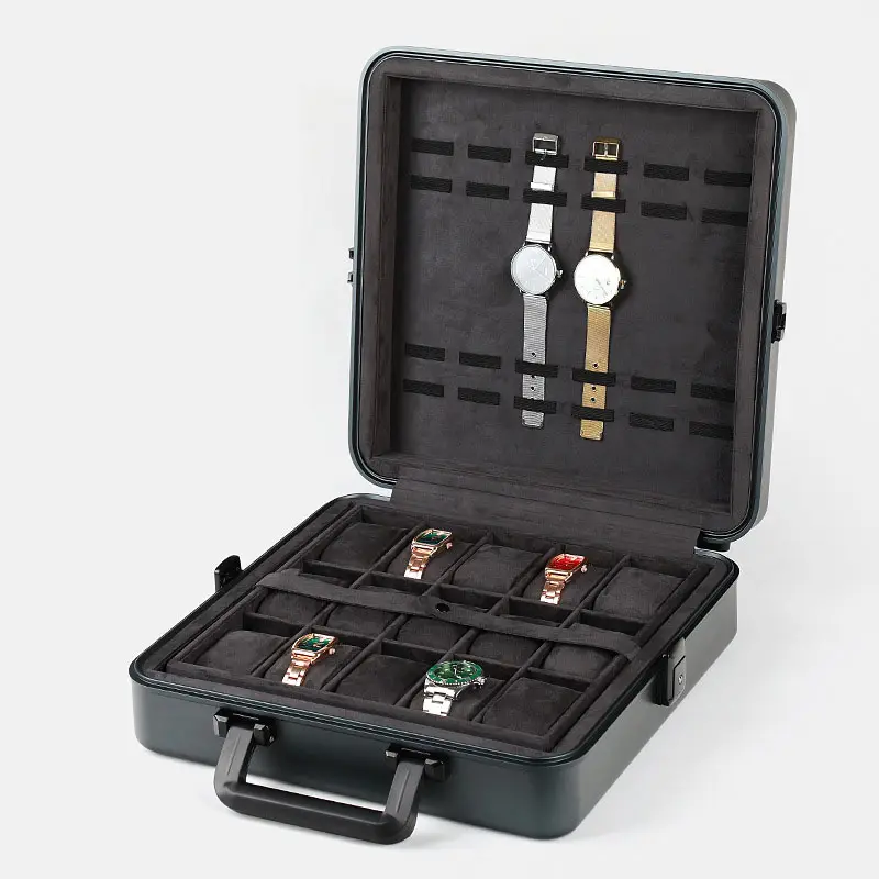 2024 Driklux 주최자 시계 보석 상자 케이스 디스플레이 보관 선물 다중 격자 보안 잠금 장치 절묘한 시계 상자