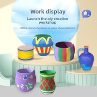 Machine à poterie électrique pour enfants, kit de peinture DIY, artisanat artistique fait main, jouets en céramique