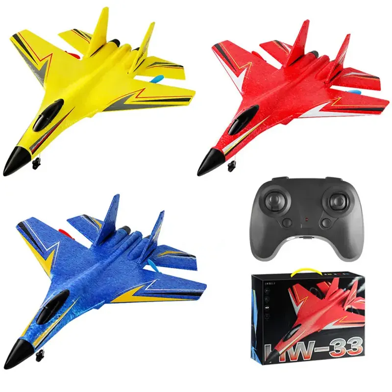 HW pesawat Jet anak, hadiah Remote Control Glider Radio Control EPP busa pesawat terbang Model Rc Avion 2023