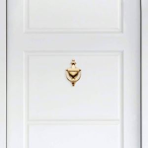 WEKIS - Timbre de Puerta de Latón Pulido Dorado Antiguo, Estilo Vintage Tradicional, para Puerta de Madera - Product Image 5