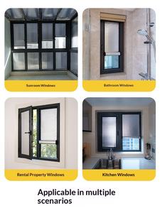 Fenêtre en aluminium pour maisons, puits <span class=keywords><strong>de</strong></span> lumière et portes, porte coulissante en verre noir à double <span class=keywords><strong>vitrage</strong></span>, <span class=keywords><strong>toit</strong></span> <span class=keywords><strong>de</strong></span> maison, <span class=keywords><strong>triple</strong></span> <span class=keywords><strong>vitrage</strong></span>, résistant - Product Image 5