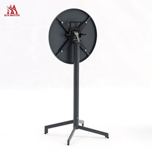 Meubles commerciaux <span class=keywords><strong>de</strong></span> patio <span class=keywords><strong>Table</strong></span> <span class=keywords><strong>haute</strong></span> <span class=keywords><strong>de</strong></span> bar Terrasse Café Restaurant Bistro <span class=keywords><strong>Table</strong></span> <span class=keywords><strong>pliante</strong></span> extérieure réglable en métal - Product Image 3