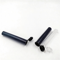 Tube conique en PP de 109 mm avec bouchon à pression, bouteille en plastique résistante aux enfants pour le stockage du tabac