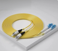 Kabel Patch Cord Fiber Optik LC ke LC UPC Single Mode Duplex 9/125um Konektor Kabel Jumper Jaringan Optik FTTH Grosir