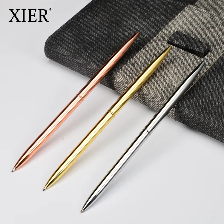 Amazon Лучшие продажи металлические шариковые ручки для офиса школы бизнес подарок 7 видов цветов тонкий длинный металлическая шариковая ручка
