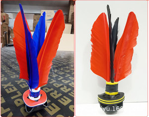 Volant de Jianzi chinois en plumes d'oie avec base en caoutchouc, durable, écologique, réglable, équipement d'entraînement d'agilité, jouet ludique - Product Image 1
