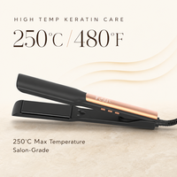 Lisseur de cheveux OEM ODM, couleur personnalisée, fer à lisser MCH, réglage de la température 270-480F, plaque en aluminium, outil de coiffage pour hôtel