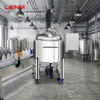 Cuve de mélange en acier inoxydable avec agitateur motorisé pour la production de shampooing, de savon et de détergent liquide