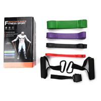 Bandes de résistance AVANT en gros, en caoutchouc TPE, boucle haute élasticité, 5-200 LBS, bandes d'exercice de fitness personnalisables