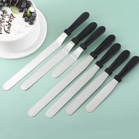 Edelstahl Umweltfreundliche Antihaft-Kuchendekorationswerkzeuge Messer Angewinkelter Spatel für Kuchen-Offset-Dekoration und Glasur