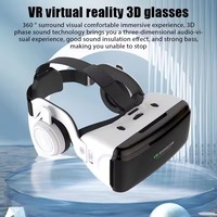Casque VR SHINECON compatible avec les téléphones de 4,7 à 6,5 pouces, casque VR 3D avec télécommande, sangle réglable, lentilles de 42 mm, champ de vision de 110 degrés, boîte VR
