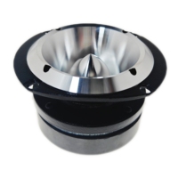 Tweeter à compression magnétique en métal Yicheng de 1,5 pouce (37,6 mm), impédance 8 ohms, puissance de sortie 100-300 W