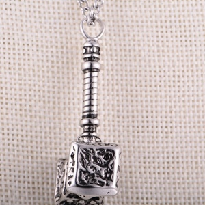 Jewelry Manufacturers Charm Stainless Steel <b>Titanium</b> Plated Jewelry <b>Hammer</b> Thor's <b>Hammer</b> Necklace Cheap Price China Factory - Product Image 5