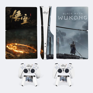 <b>Black</b> Myth Wukong Ps5 Slim Skin Vinyl Sticker For Game <b>Console</b> Controller Cover - Product Image 5