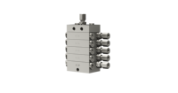 Distributeur de lubrifiant modulaire à segment de plaque progressive pour système de lubrification progressive