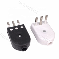 Italienischer Wiederverdrahtbarer Stecker 10A 16A Gerade Winkel 90 Grad für Italien Stromversorgung Rund 3-polig Typ-L Verdrahtungsstecker Weiß Schwarz