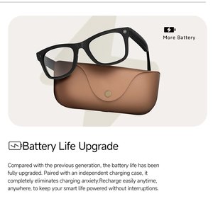 Gafas Inteligentes Mt5mini con Fotografía de 8MP, Llamadas, Grabación de Video, Traducción por IA, Estuche de Carga, Micrófono Dual con Reducción de Ruido, Táctiles - Product Image 3