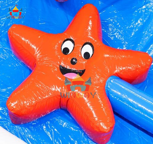 Piscine gonflable pour enfants avec jets d'eau en forme de pieuvre et d'étoile de mer, aire de jeux aquatique pour enfants en plein air pour le plaisir estival - Product Image 6