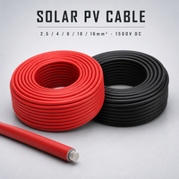 Câble d'extension solaire avec connecteurs femelles 4mm² 6mm² en cuivre étamé, fil CC pour panneau PV 1500V, câble photovoltaïque