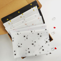 Emballage cadeau papier de soie soie couleur paillettes noir et mince doux couleur unie rose or léopard rose uni pour savon wrap