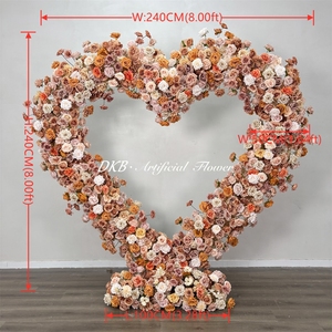Arche florale réaliste super romantique faite à la main avec fleurs artificielles pour la décoration de mariage et de la fête des mères - Product Image 6