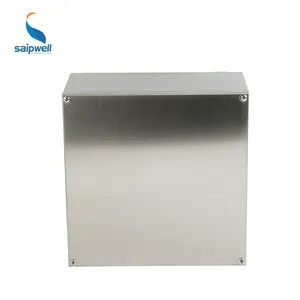 Saipwell IP66 IK10 Kotak Persimpangan Tahan Air Stainless Steel 304 Kustomisasi Nonstandar Dalam & Luar Ruangan untuk Anti Karat