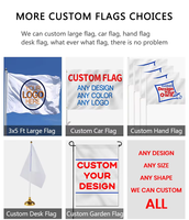 Drapeaux en polyester personnalisés de haute qualité avec logo, impression par sublimation double face, bannière publicitaire, drapeau personnalisé 3x5 pieds