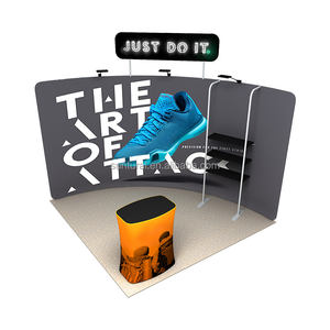 บูธแสดงสินค้าแบบพกพาขนาด 10x10 ฟุต โครงสร้างอลูมิเนียมอัลลอยด์ พร้อมพิมพ์ลายด้วยเทคนิค Dye Sublimation - Product Image 2