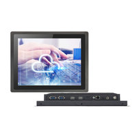 10.4 12.1 15 17 19 pouces ip65 étanche sans ventilateur industriel aio pc ipc intégré industriel écran tactile panneau Pc Win 10