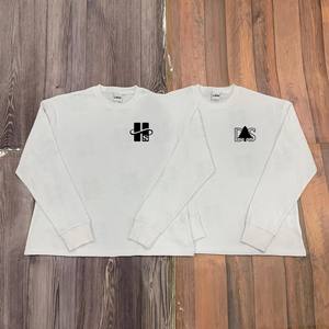 Wholesale High Quality Custom Embroidery Plain Waffle Knit <b>Sweatshirt</b> 100% Cotton Crewneck <b>Long</b> Sleeve Waffle Thermal Shirt - Product Image 4