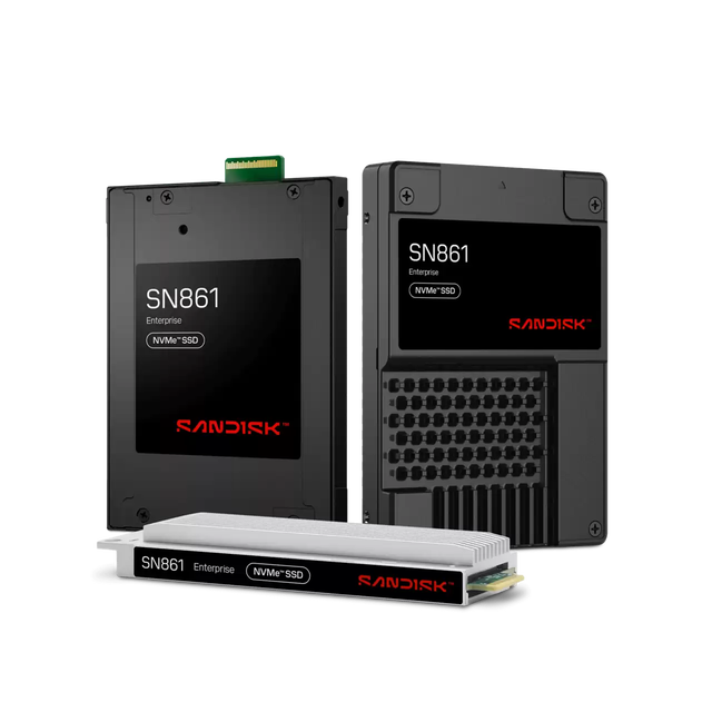 SANDISK SN861 NVMe SSD 1.6TB-15.36TB 0TS2650