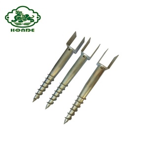 Galvanis <span class=keywords><strong>Q235</strong></span> Tanah Jangkar Sekrup Tumpukan dengan U Berbentuk <span class=keywords><strong>Flange</strong></span> - Product Image 6