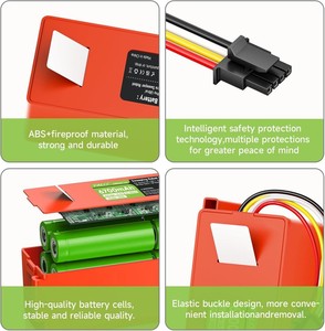14.4V 14.8V 5200mAh 6500mAh リチウムイオンバッテリー Xiaomi Mi Robot Mijia Roborock S50 S51 ロボット掃除機用リチウムバッテリー - Product Image 5