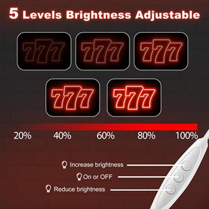 Enseignes néon 777 – Décoration murale pour sororité grecque, cadeaux pour femmes, accessoires de remise de diplôme rose et vert, lumières néon pour la maison - Product Image 4