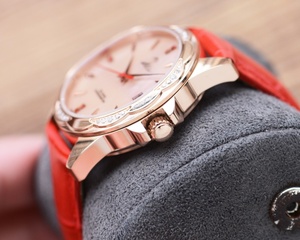 Orologi analogici al quarzo da <span class=keywords><strong>donna</strong></span> con lunetta tempestata di diamanti, indicatori delle ore con gemme e <span class=keywords><strong>bracciale</strong></span> in metallo lucido Omegaes - Product Image 6