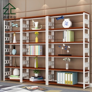 Giá Rẻ Điều Chỉnh Kệ Hiện Đại Đồ Nội Thất Trường Kim Loại <span class=keywords><strong>Bookcase</strong></span> Thép Kệ Sách - Product Image 2
