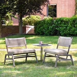 Ensemble de canapés en rotin d'extérieur en forme de L, structure en alliage d'aluminium, résistant aux UV, rotin PE, canapé de jardin, design imperméable - Product Image 4
