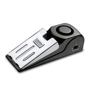 Alarma Antirrobo para Puerta, Tope de Puerta con Alarma de Seguridad de 120 dB, Tope de Puerta en Forma de Cuña para Viajes, Apartamentos, Casas - Product Image 1