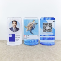 Présentoir de bureau par sublimation, Présentoir de nom, Signalétique QR Code, Signalétique de place de mariage