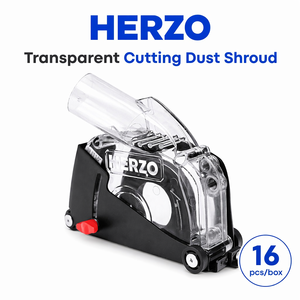 HERZO Universal 5 Inch <span class=keywords><strong>Angle</strong></span> <span class=keywords><strong>Grinder</strong></span> Cutting Dust Shroud Plastik+Logam Aksesoris Perkakas Listrik 16 Pcs/kotak - Product Image 1