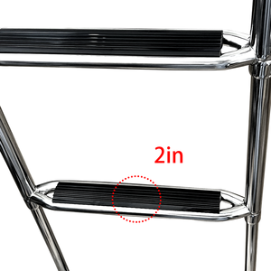 Heavy Duty 4 Bước Marine Thép Không Gỉ Inboard Dock Bơi Thuyền Thang - Product Image 3