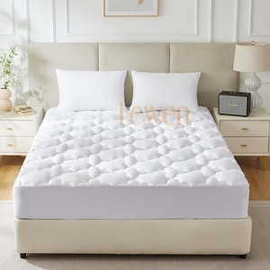<span class=keywords><strong>Protège</strong></span>-<span class=keywords><strong>matelas</strong></span> matelassé uni en microfibre premium, respirant, anti-acariens, lavable en machine, toutes saisons, avec poches profondes élastiques - Product Image 6